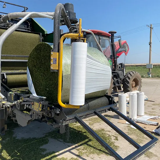 100% PE Made Round Bale Wrap Film 25 Micron Plastic Wrap for Round Bales 