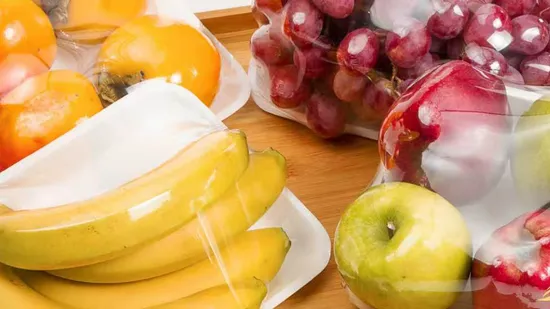 PVC Cling Film Food Transparent Film Water Soluble Soft Plastic Wrap Food Packaging 